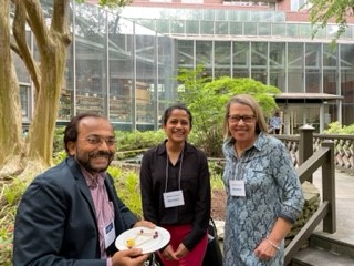 Dr. Jani and Genentech representatives: Ridhima Tagoria, Director – Healthcare Market GA and Suzanne Doolan, Business Engagement GA